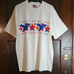 NWOT Vintage July 4th/Y2K Millenium America T-Shirt - Size XL